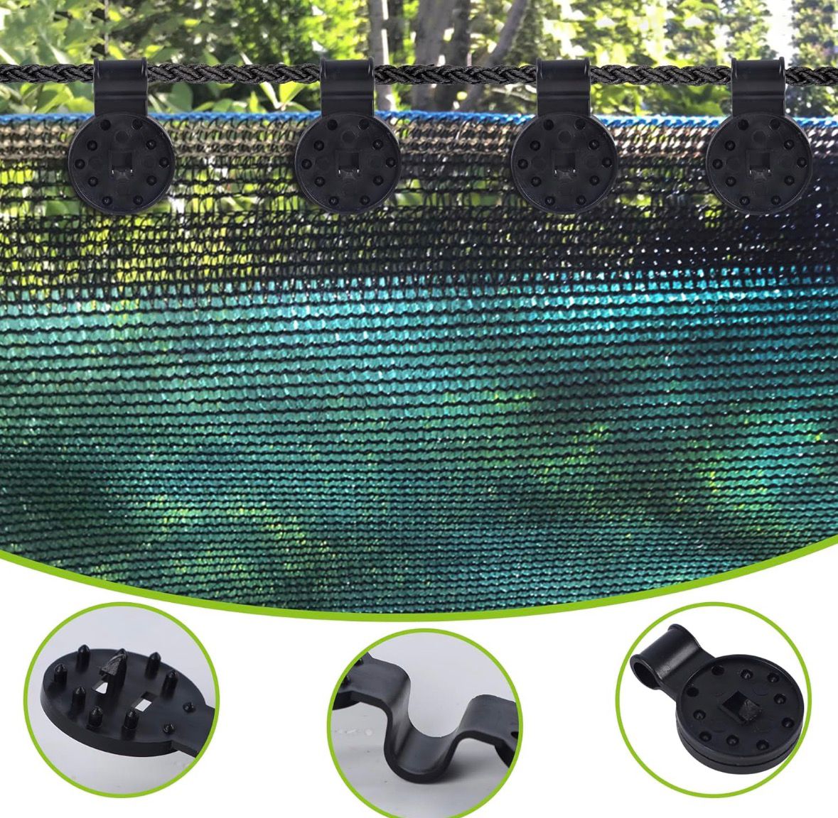 SombraTech®- La solución práctica para tu malla floja (Kit 100 broches)